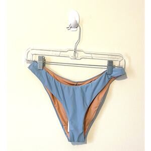 J. Crew High Leg Swim Bikini Bottom Light Blue Size Small NEW